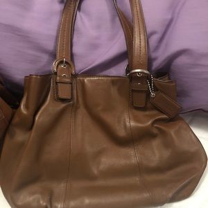 Coach brown shoulder bag